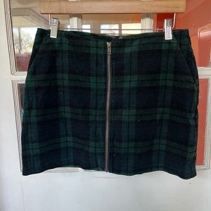 Obey Plaid Mini Skirt